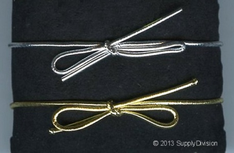 Metallic Pre-tied Bow Loop.